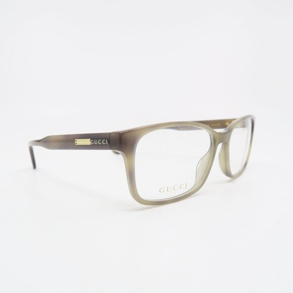 Gucci GG0826O 006 55mm Tan, Rectangle, Unisex, New Eyeglasses Frames. - Picture 3 of 9